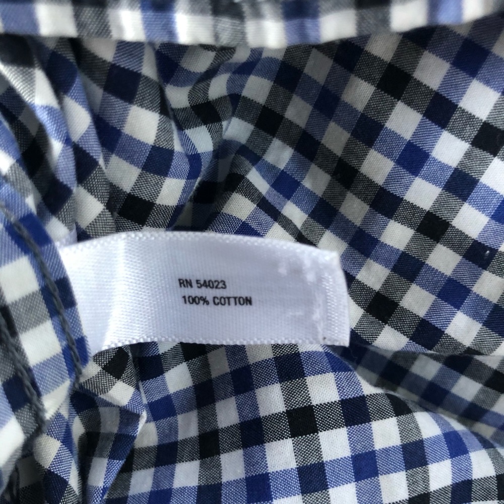 Gap Blue Button Down Plaid Flannel Checkered Shir… - image 8